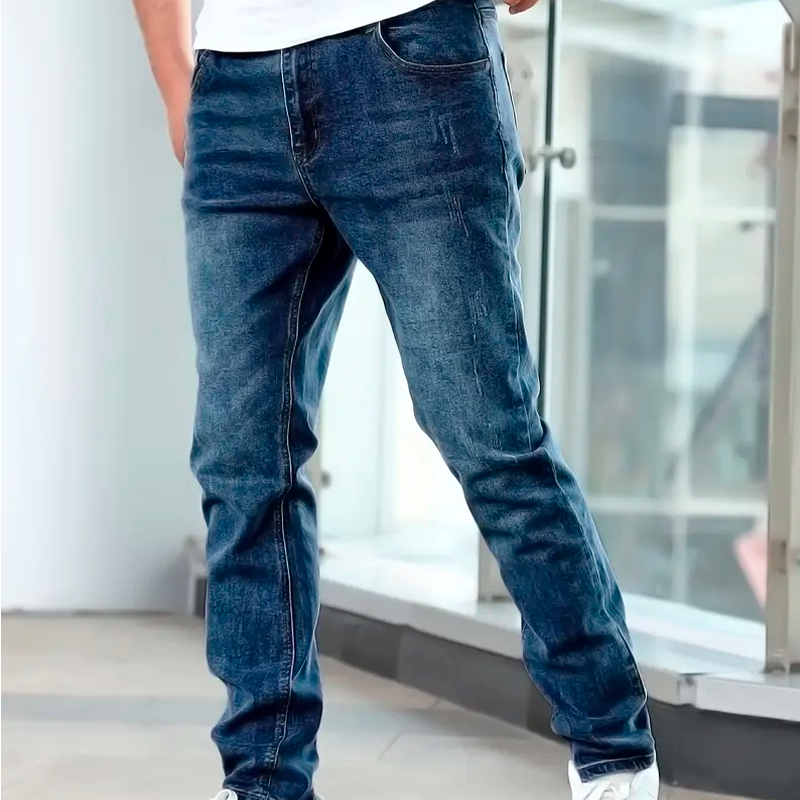 Kit 3 Calças Jeans Masculina Cavendish +BRINDE: 1 Cinto de Couro e 1 Relógio Sofisticado